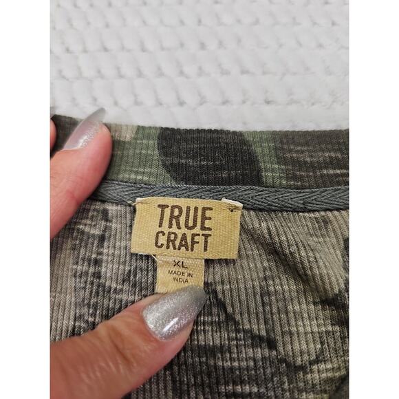 True Craft Dress Womens XL Camoflauge Sleeveless Ribbed Tshirt Dress - Picture 6 of 8